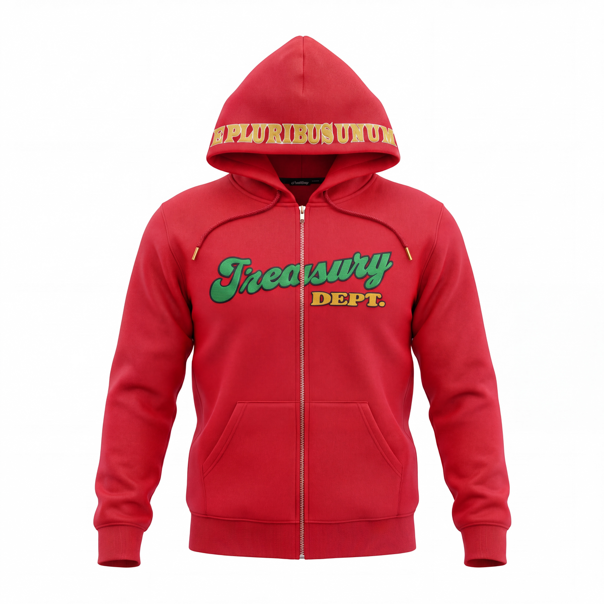 Treasury Dept. Cotton  Zip-Up Hoodie