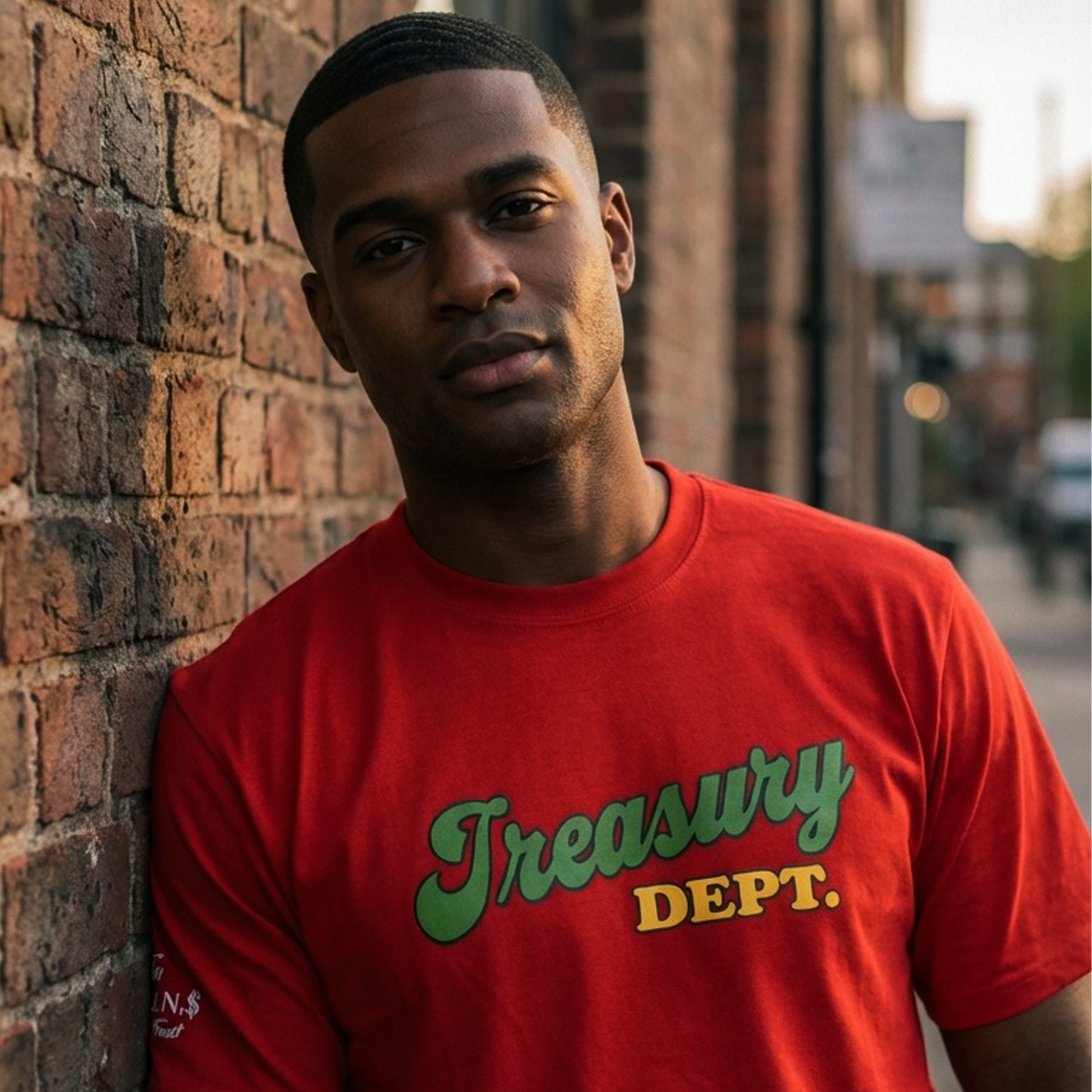 Treasury dept. Crew Neck Short sleeve Cotton Regular Fit T-Shirts