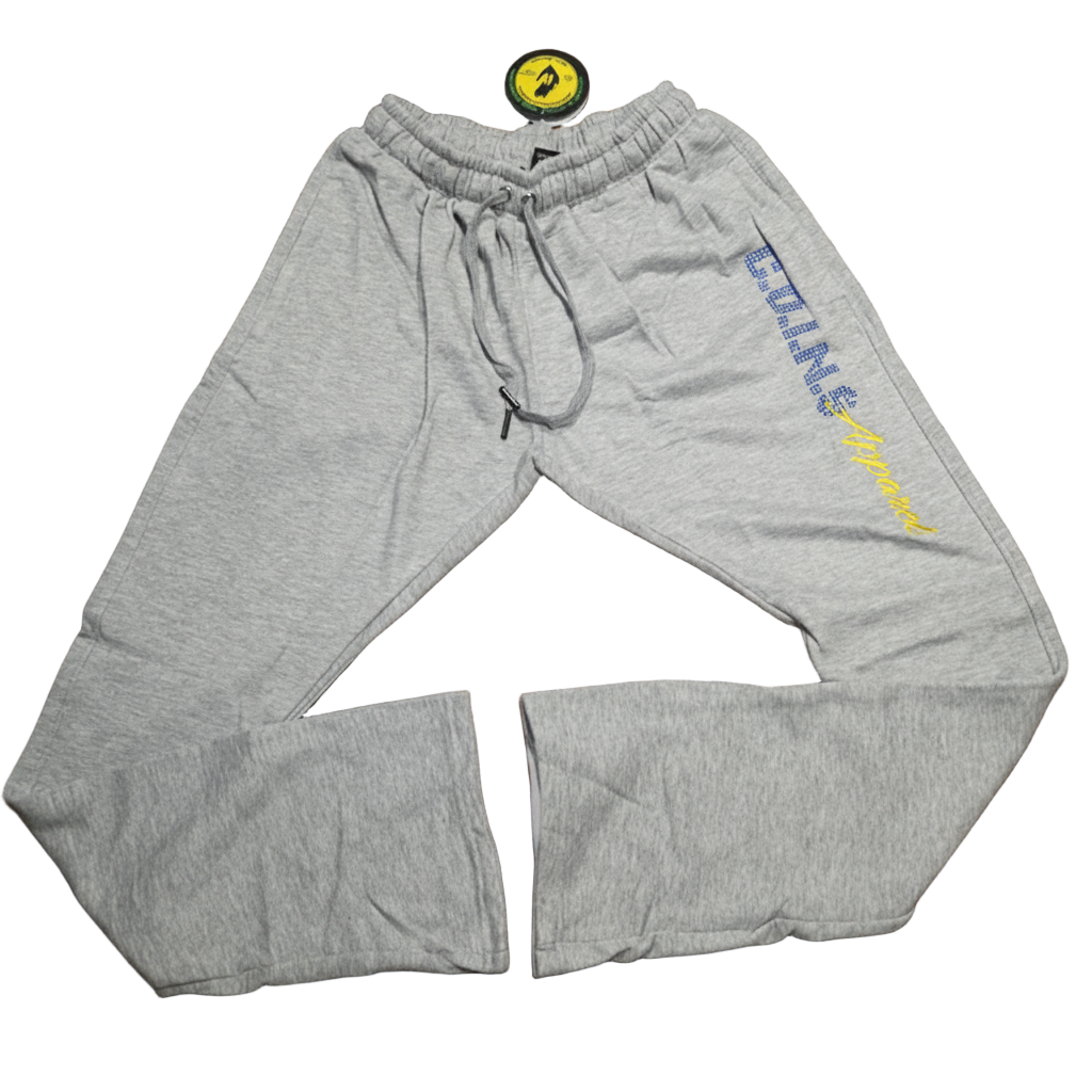CLASSIC TERRY CLOTH STACKED BOTTOM SWEATPANTS