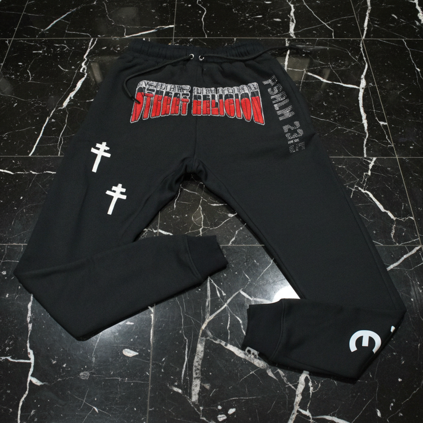 "Street Religion" Premium Cotton Sweatpants