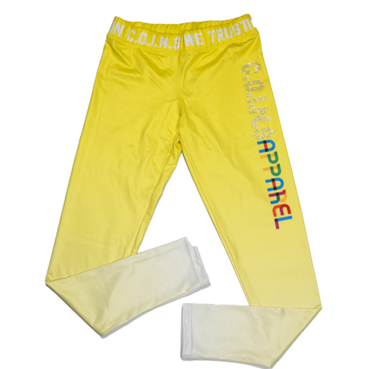 "IN C.O.I.N.$ WE TRUST" WOMANS GRADIENT SPANDEX LEGGINGS