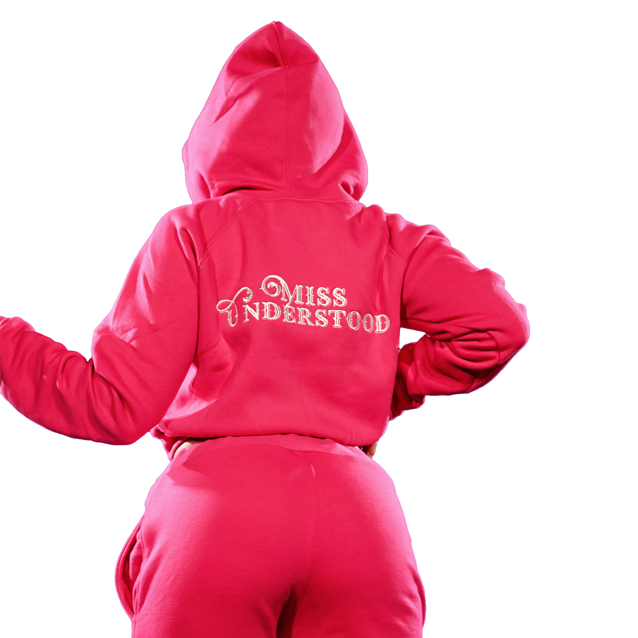 Woman’s Crop Top Cotton  Hooded Sweatsuits