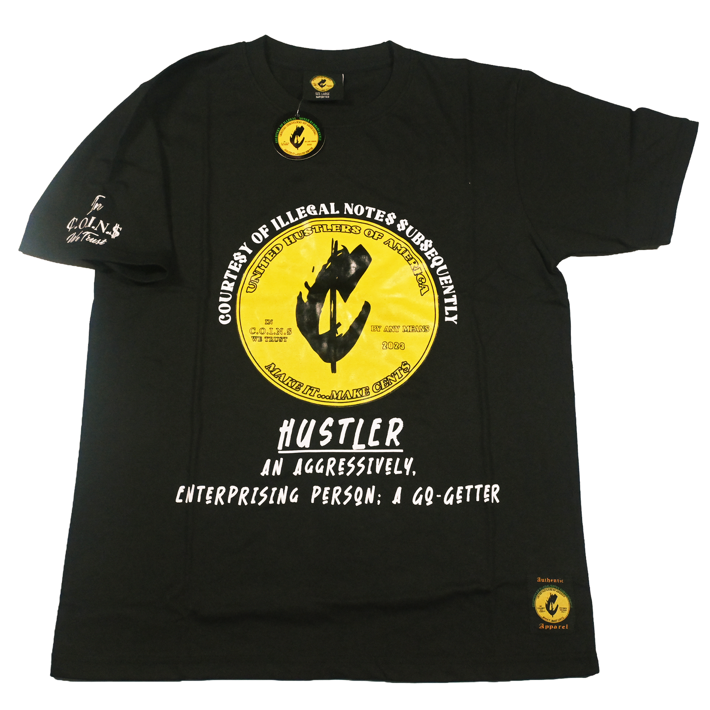 Crew Neck Short  Sleeve Regular fit Cotton Hustler Vol.1 T-Shirts