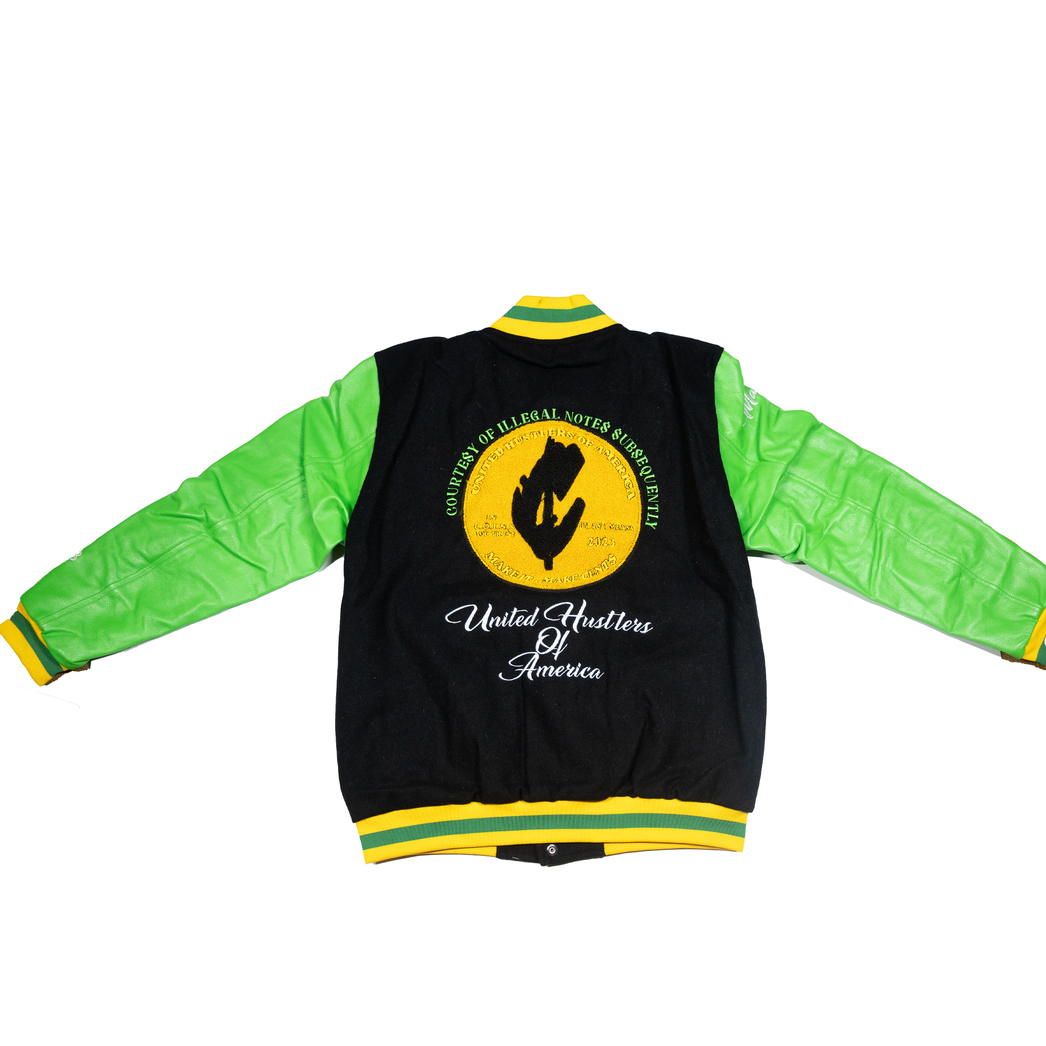 Treasury Dept Wool Body Genuine Leather Sleeves Varsity Jackets