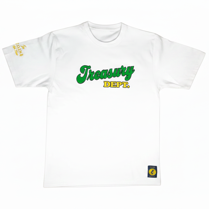 Treasury Dept. Cotton Poly Crew Neck Short Sleeve T-Shirts