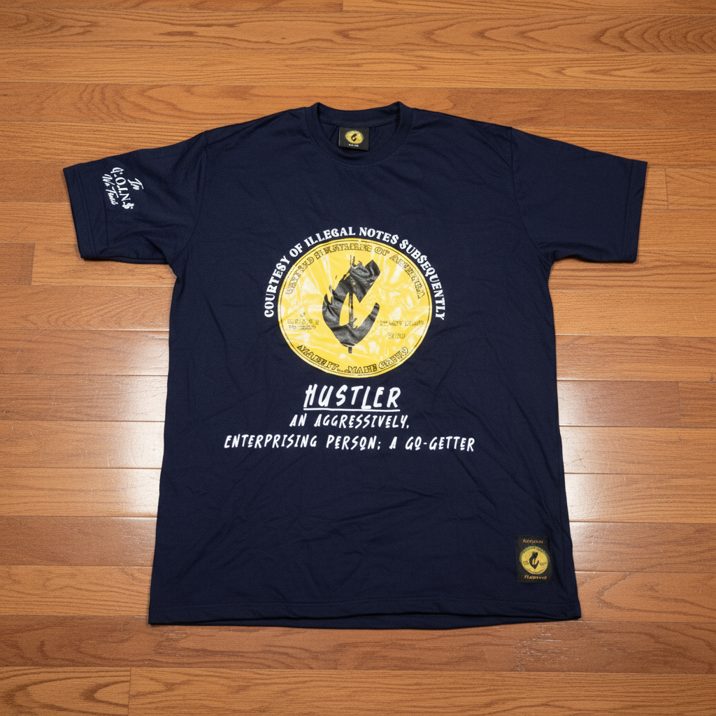 Crew Neck Short  Sleeve Regular fit Cotton Hustler Vol.1 T-Shirts