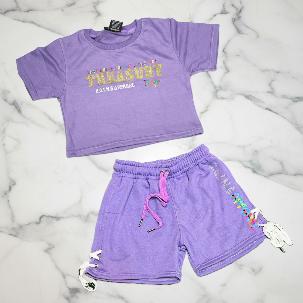 "TREASURY DEPT. "  WOMANS TERRY COTTON SHORT SETS