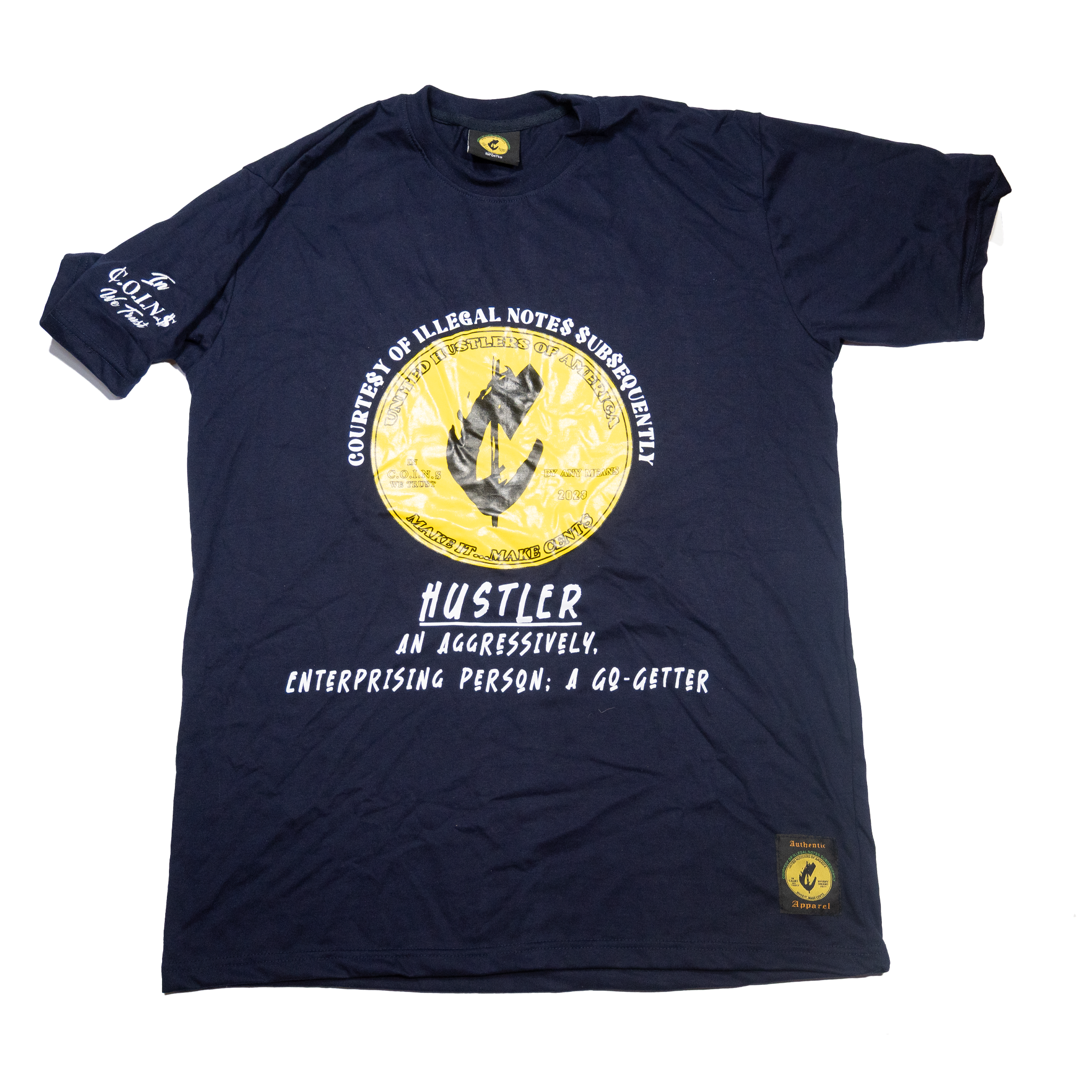 Crew Neck Short  Sleeve Regular fit Cotton Hustler Vol.1 T-Shirts
