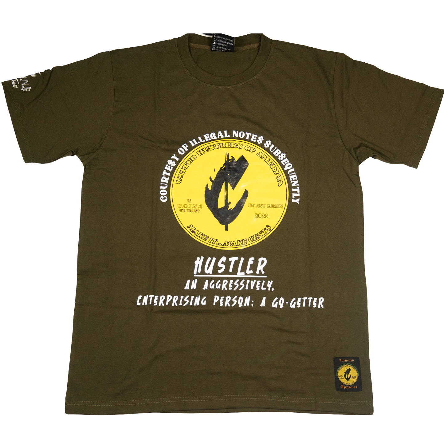 Crew Neck Short  Sleeve Regular fit Cotton Hustler Vol.1 T-Shirts