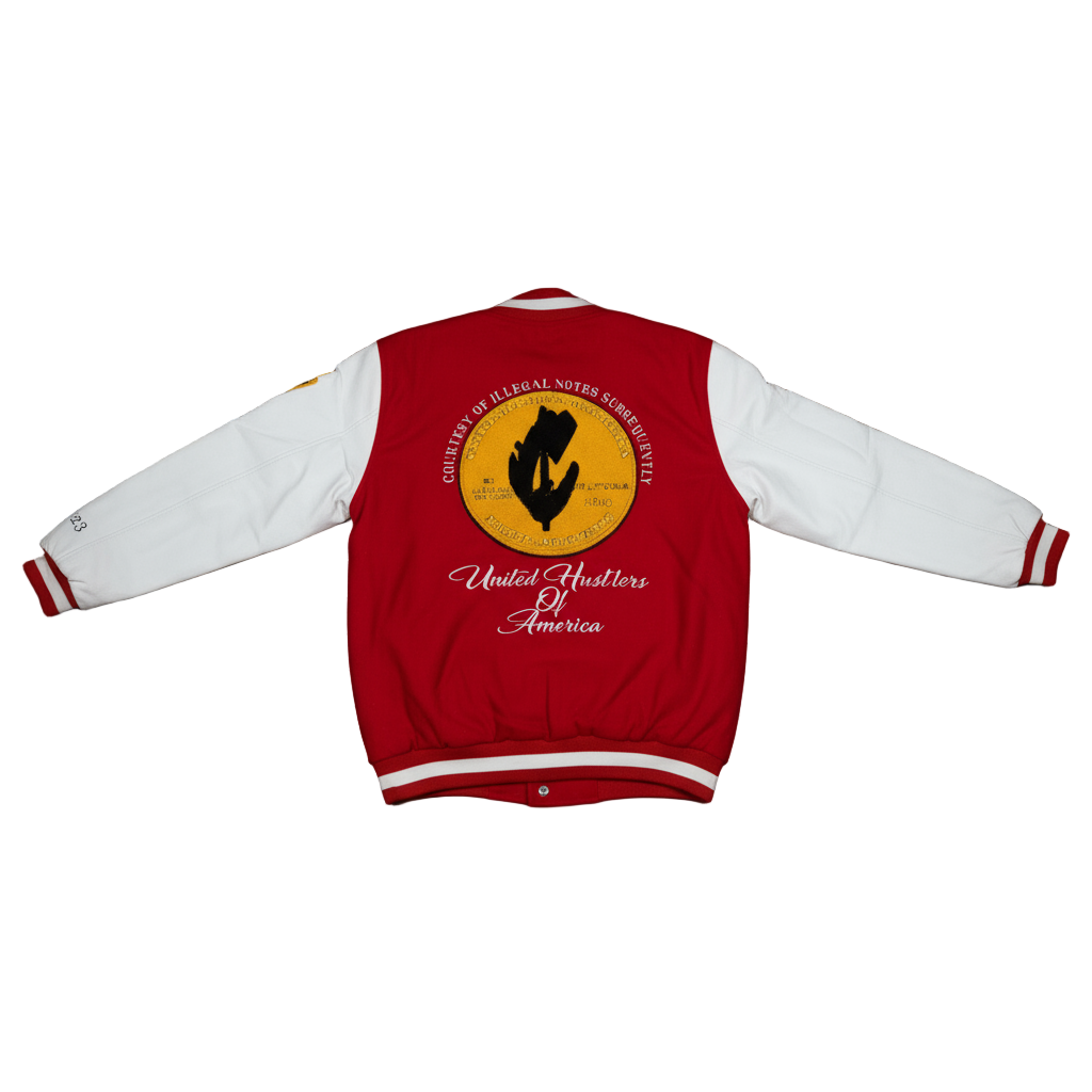 Treasury Dept Wool Body Genuine Leather Sleeves Varsity Jackets