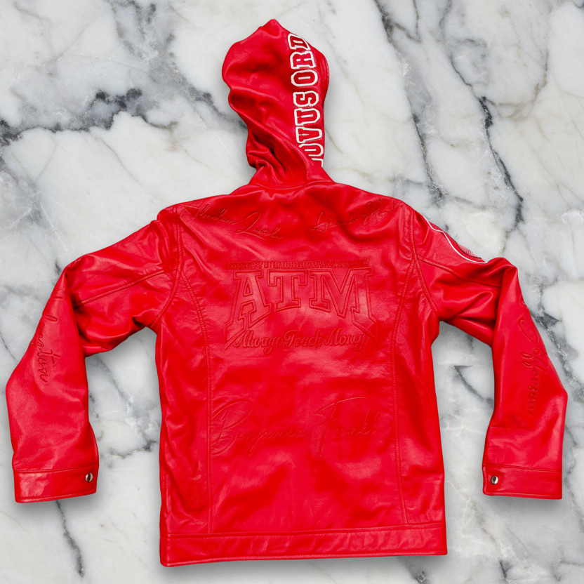 A.T.M Genuine Leather Hooded Jackets