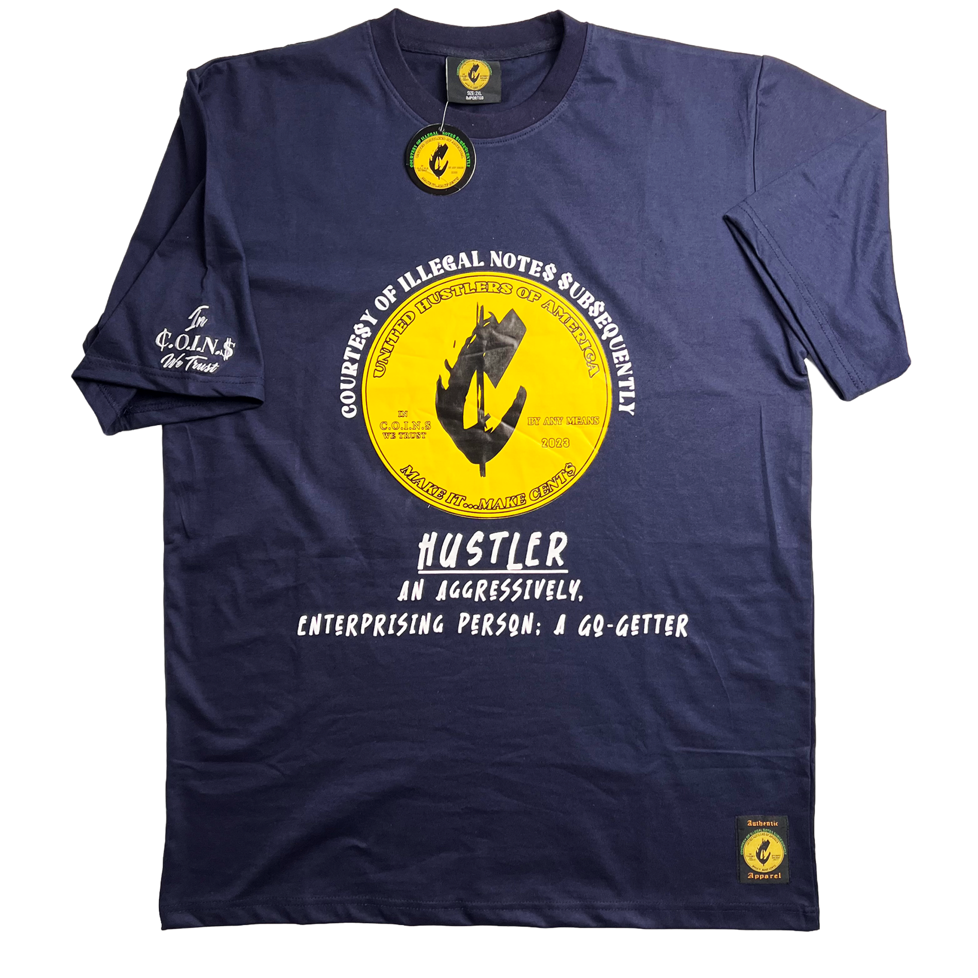 Crew Neck Short  Sleeve Regular fit Cotton Hustler Vol.1 T-Shirts