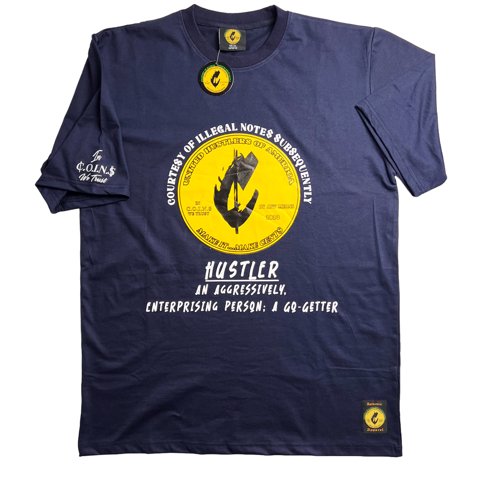 Crew Neck Short  Sleeve Regular fit Cotton Hustler Vol.1 T-Shirts