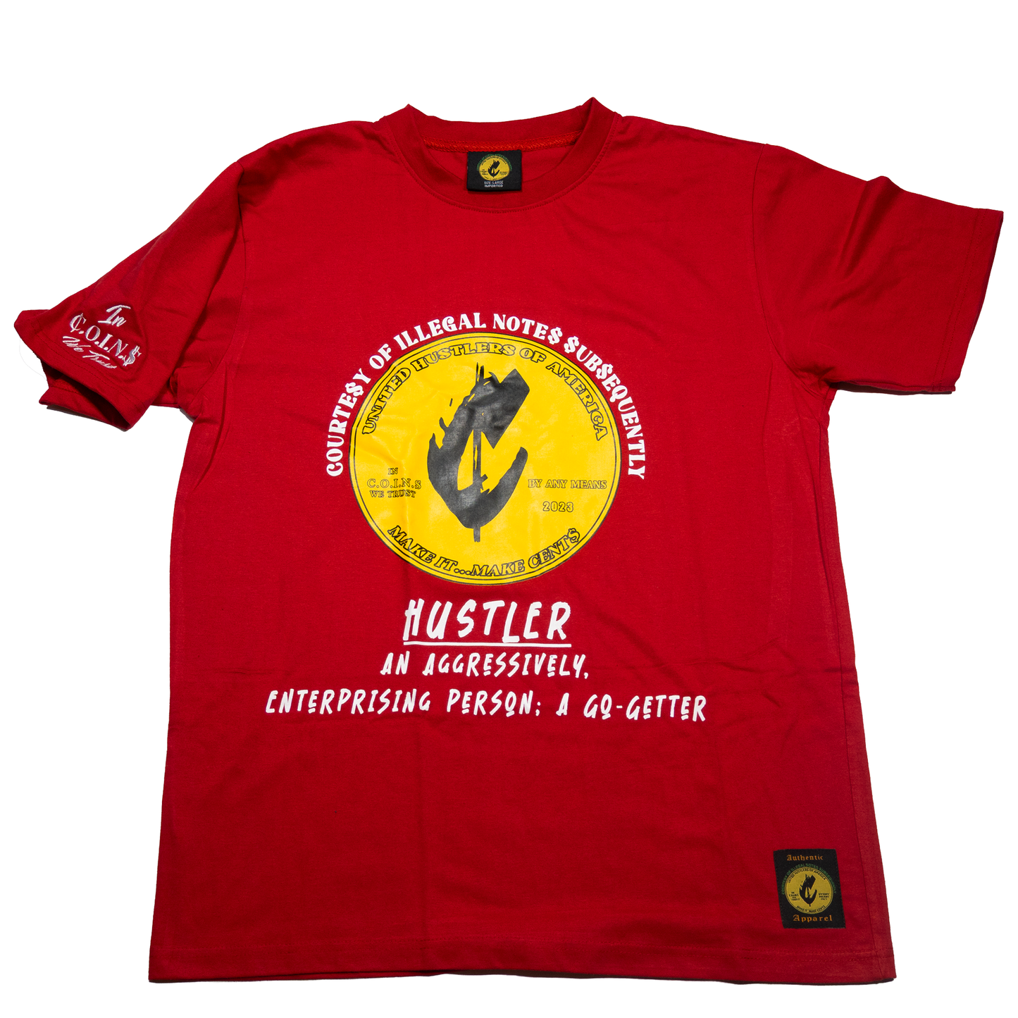 Crew Neck Short  Sleeve Regular fit Cotton Hustler Vol.1 T-Shirts