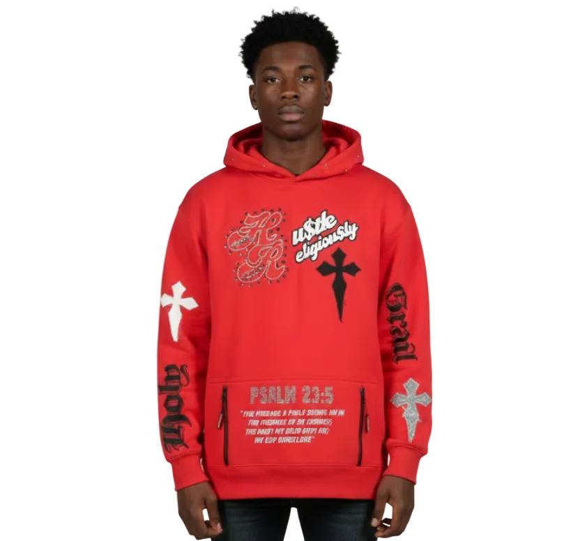 Street Religion Pullover Cropped Hoodie