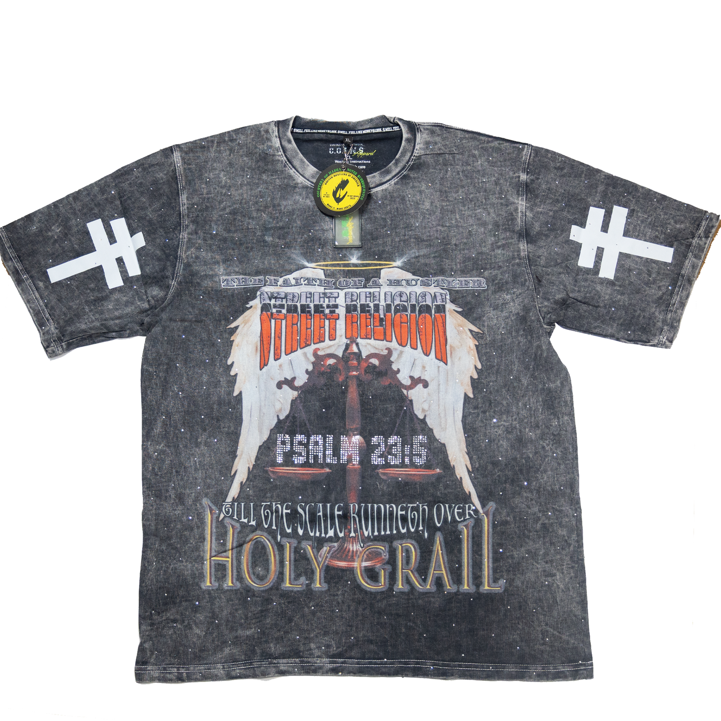 Street Religion Grey Acid Washed Shirt